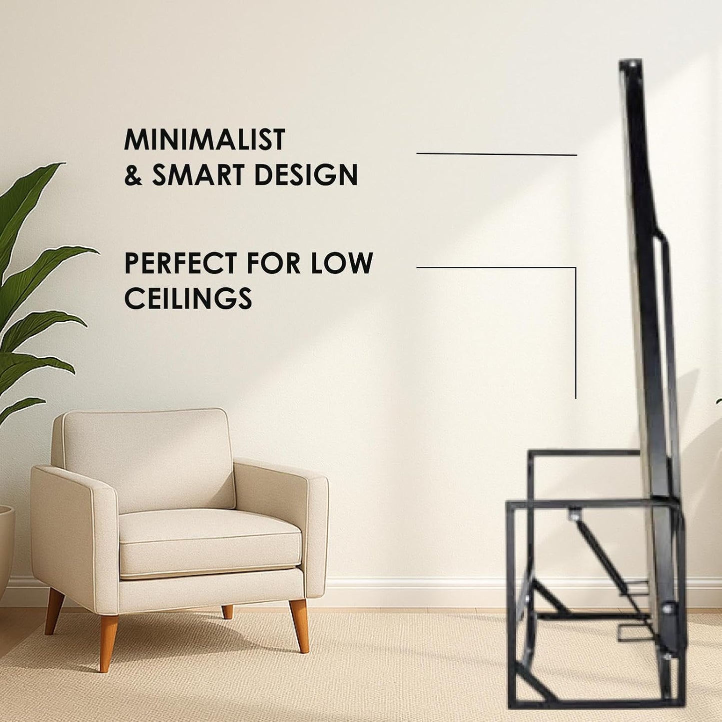 Horizontal Wall Beds (Classic Murphy Bed, Pull-Out Bed, Foldaway Bed, Hidden Bed) (Queen Wall Bed Kit (60" X 80"))