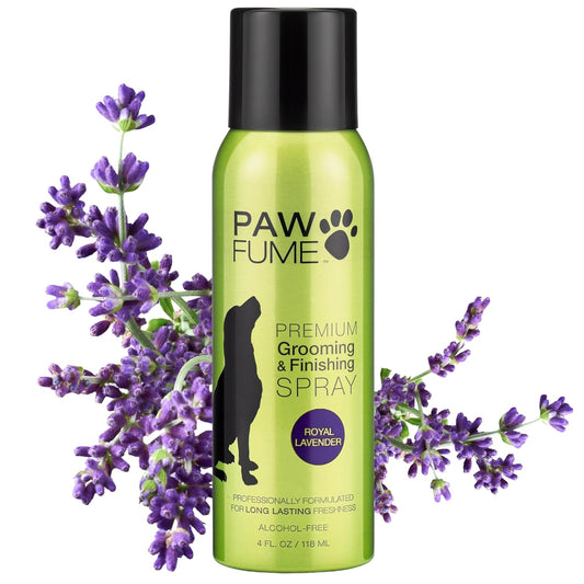 PAWFUME Dog Detangler Grooming Spray, Royal Lavender, 1-Pack – Keeps Pups Fresh All Day – Hypoallergenic, Alcohol-Free, Detangling & Moisturizing – Salon-Quality Dog Necessities for Coat & Fur Care