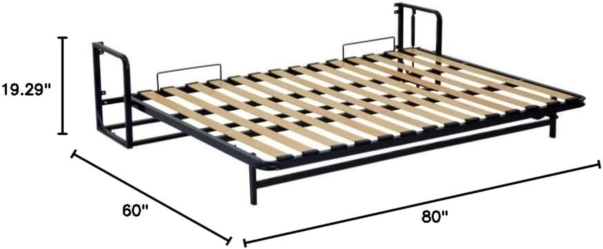 Horizontal Wall Beds (Classic Murphy Bed, Pull-Out Bed, Foldaway Bed, Hidden Bed) (Queen Wall Bed Kit (60" X 80"))